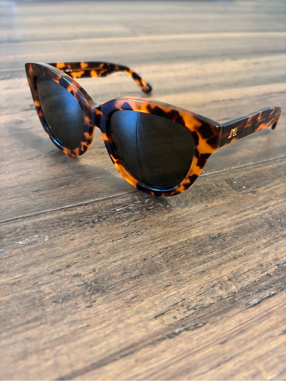 J. McLaughlin Tortoiseshell Cat Eye Sunglasses - Brown/Black